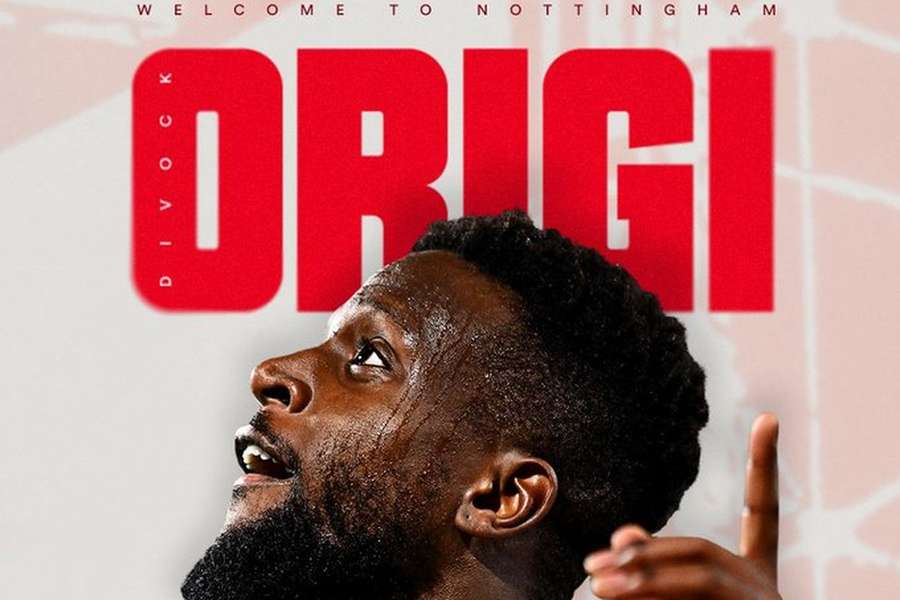 Divock Origi oficializado como reforço do Nottingham Forest