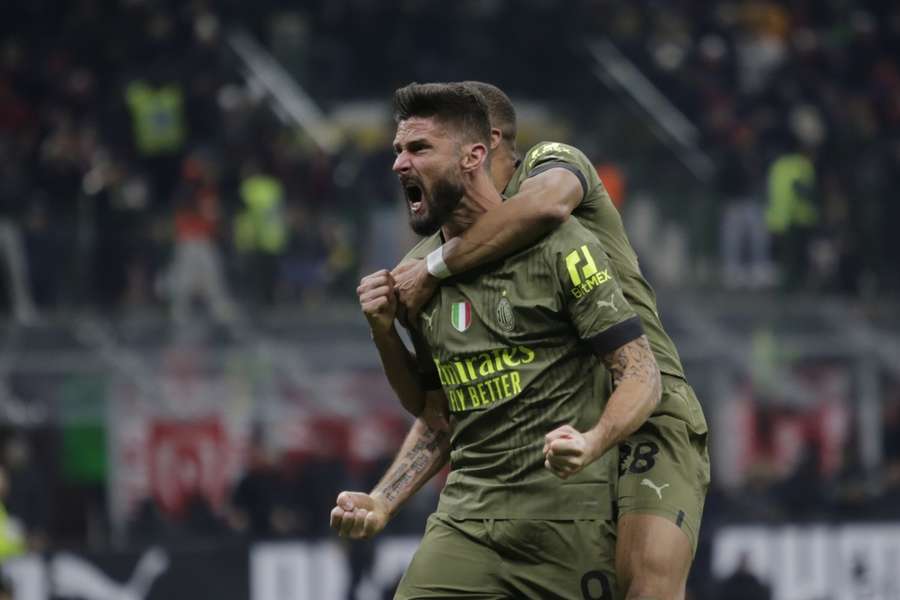 Olivier Giroud, dit seizoen goed voor zeven doelpunten in de Serie A