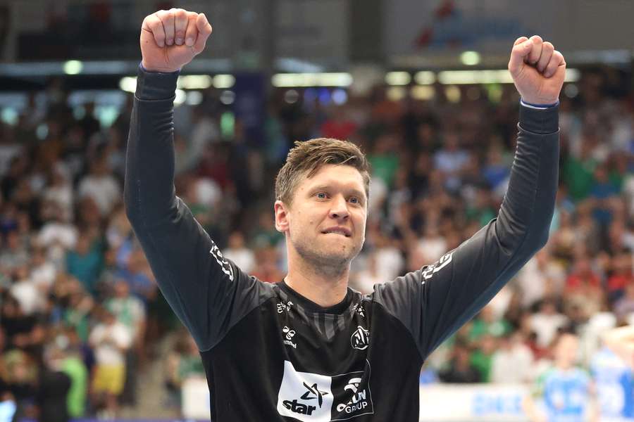 Niklas Landin feierte zum Abschied die Meisterschaft mit Kiel