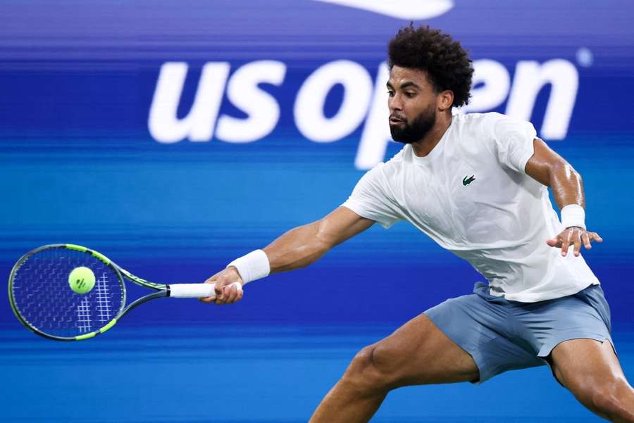 Arthur Fils à l'entraînement lors de la Fan Week de l'US Open 2026, le 27 août à New York. Arthur Fils à l'entraînement lors de la Fan Week de l'US Open 2026, le 27 août à New York.