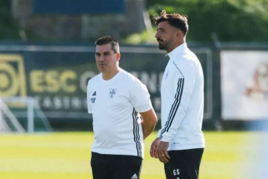 Gonçalo Santos com Pedro Moreira