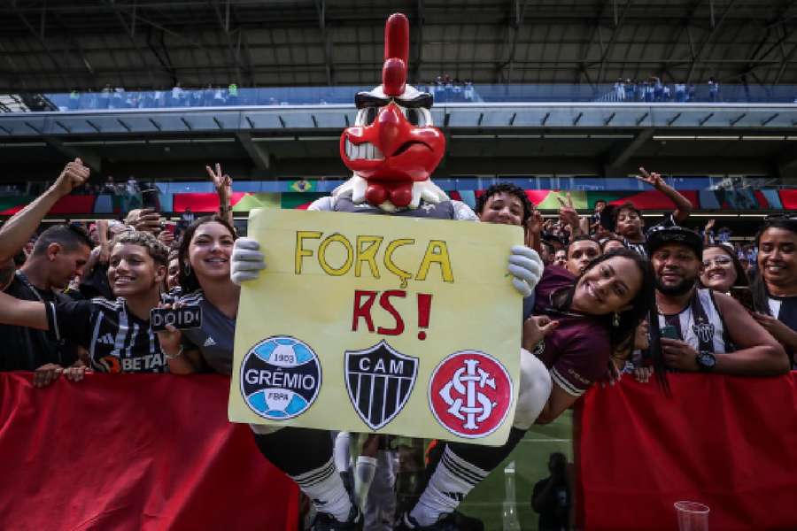 Galo realizou treino aberto na Arena MRV para arrecadação de doações para as vítimas no RS