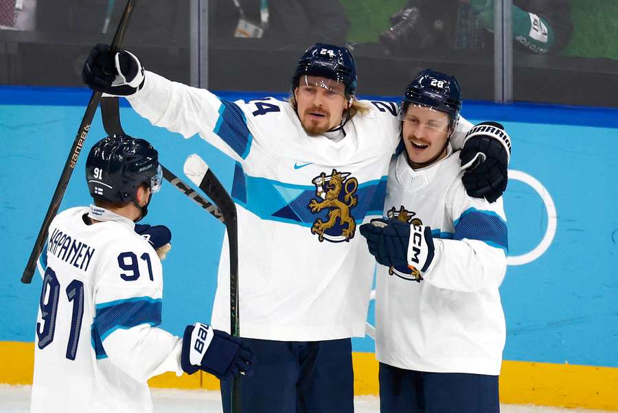 L'esultanza dei finlandesi