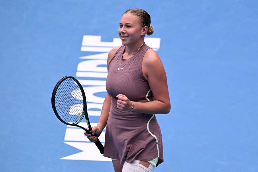 Anisimova caused an upset in her Australian Open first round match