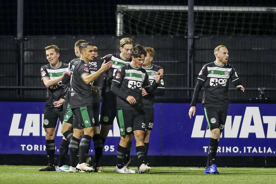 Jorg Schreuders heeft zojuist de 0-1 gescoord tegen Jong AZ