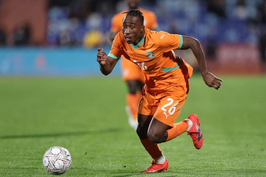 Yan Diomande beim Afrika Cup in Marokko Yan Diomande beim Afrika Cup in Marokko