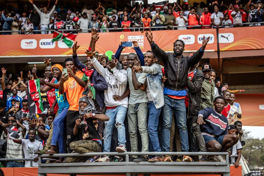 Des supporteurs du Kenya à Nairobi.