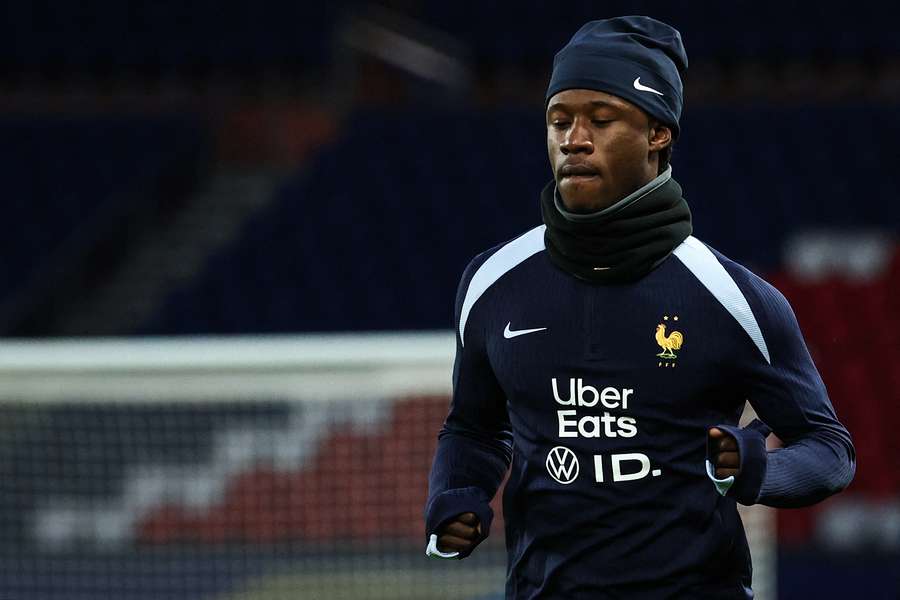 Camavinga no treino de quarta-feira Camavinga no treino de quarta-feira