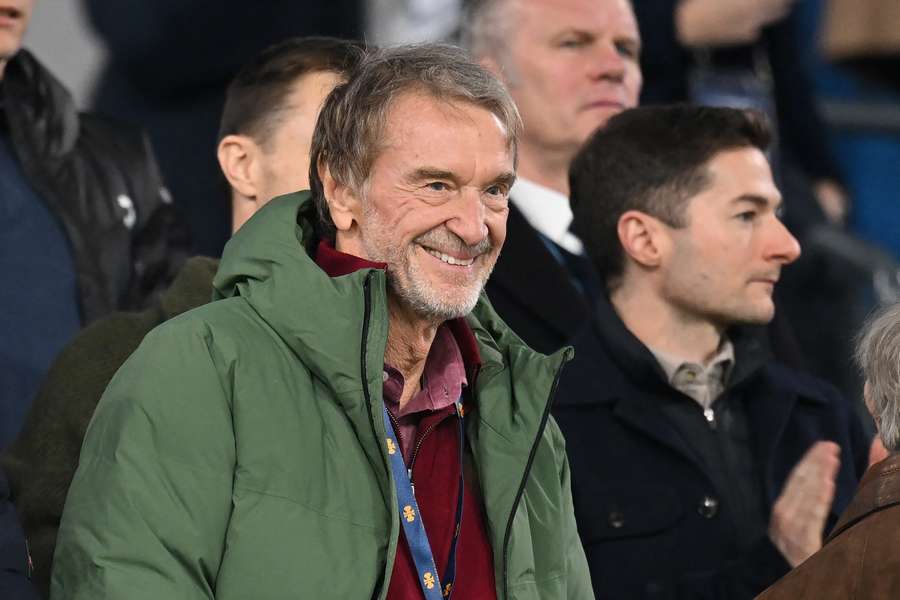Jim Ratcliffe durante el Manchester City-Manchester United