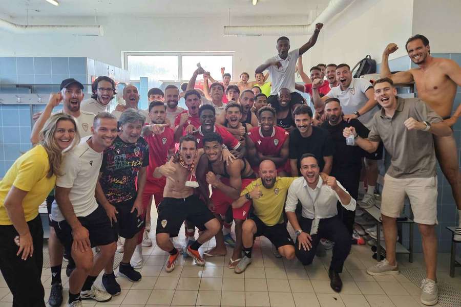 Salgueiros celebra apuramento Salgueiros celebra apuramento