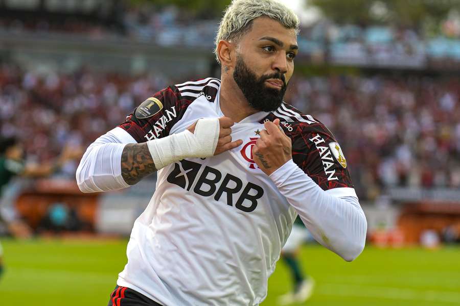 Gabigol fez o gol do Flamengo na derrota para o Palmeiras em 2021