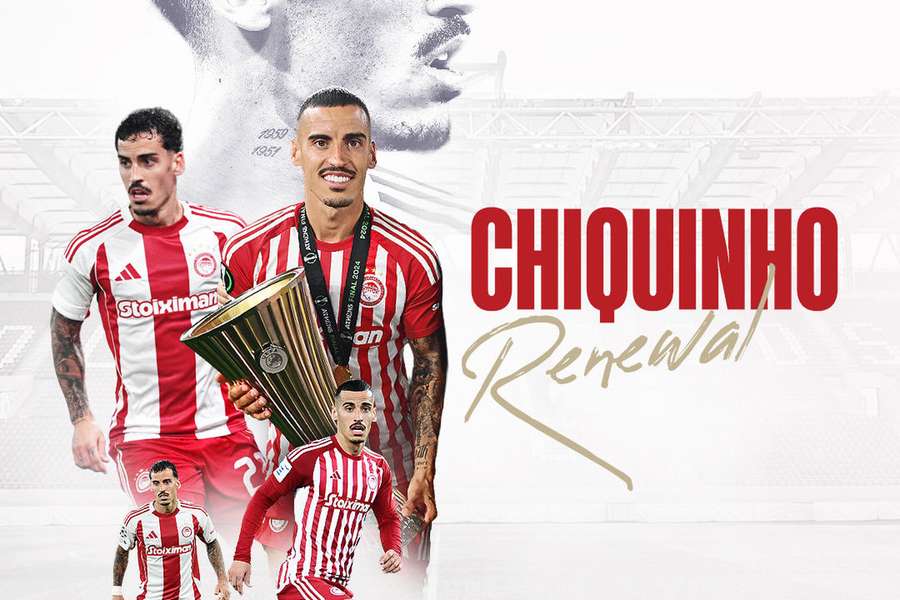 Chiquinho renova com o Olympiacos Chiquinho renova com o Olympiacos