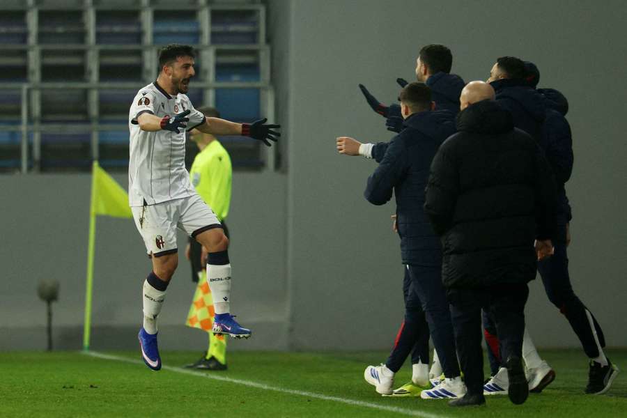 L'esultanza di Orsolini