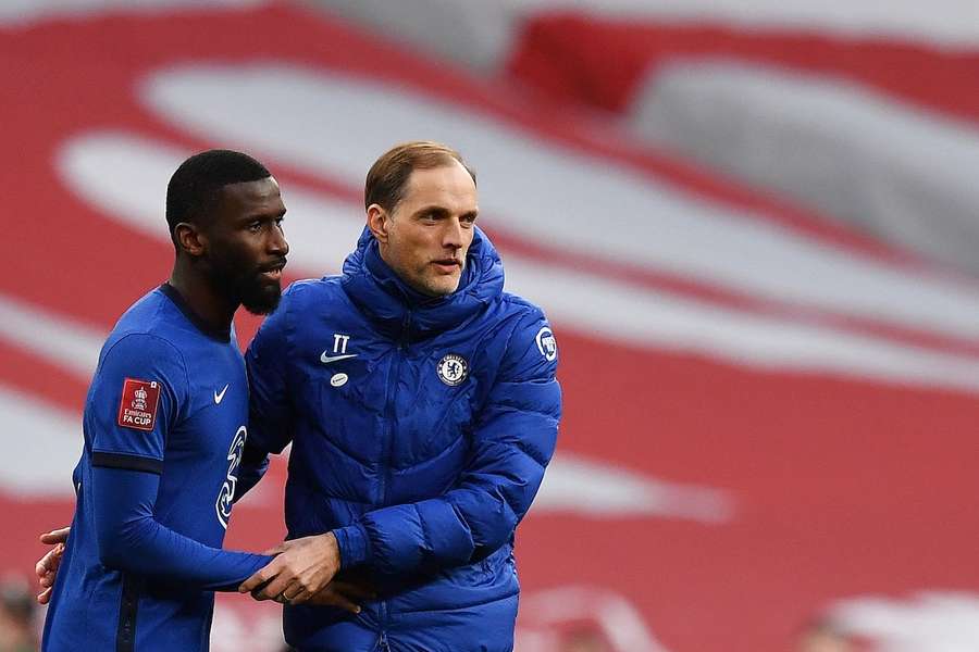 Antonio Rüdiger und Thomas Tuchel während der gemeinsamen Zeit beim FC Chelsea