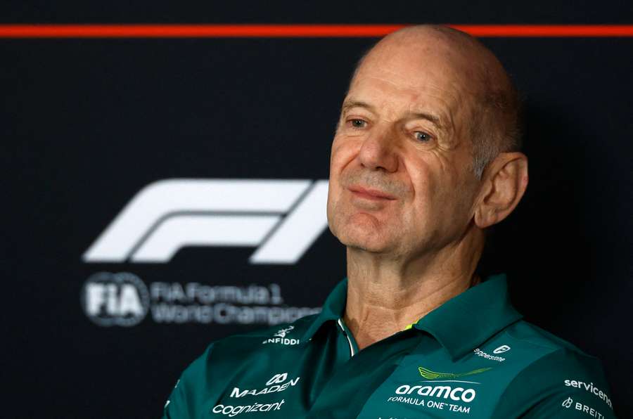 ston Martin team principal Adrian Newey during a press conference ston Martin team principal Adrian Newey during a press conference