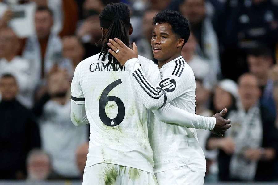 Camavinga y Endrick, juntos en el Madrid