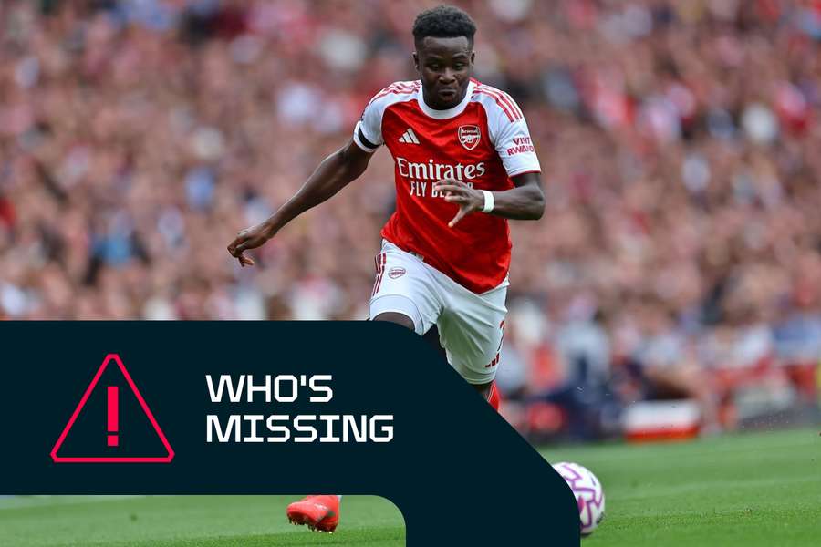 Saka could be fit for Arsenal's clash with Man City