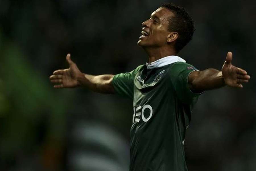 Nani com a camisola do Sporting