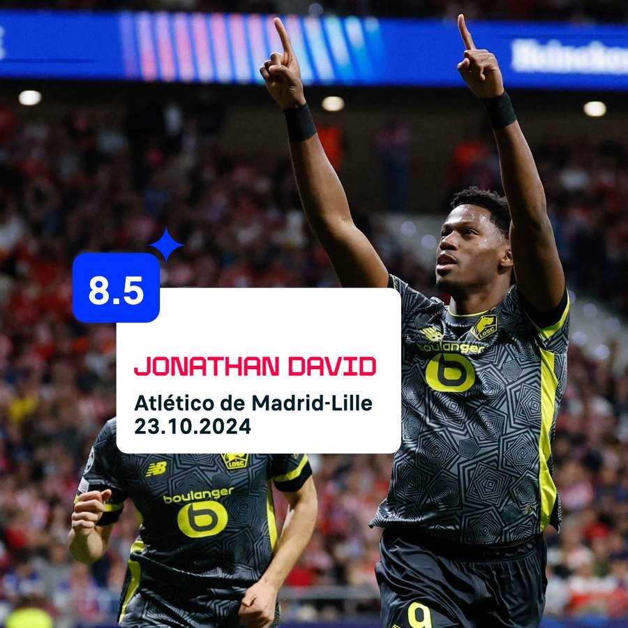 Jonathan David es el MVP Flashscore del partido