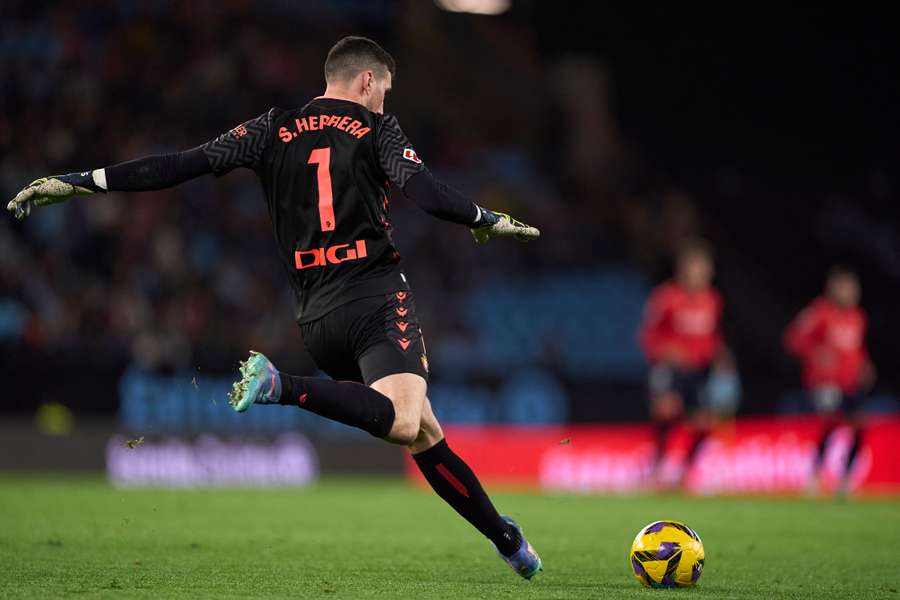 Sergio Herrera, en el partido contra el Celta de Vigo.