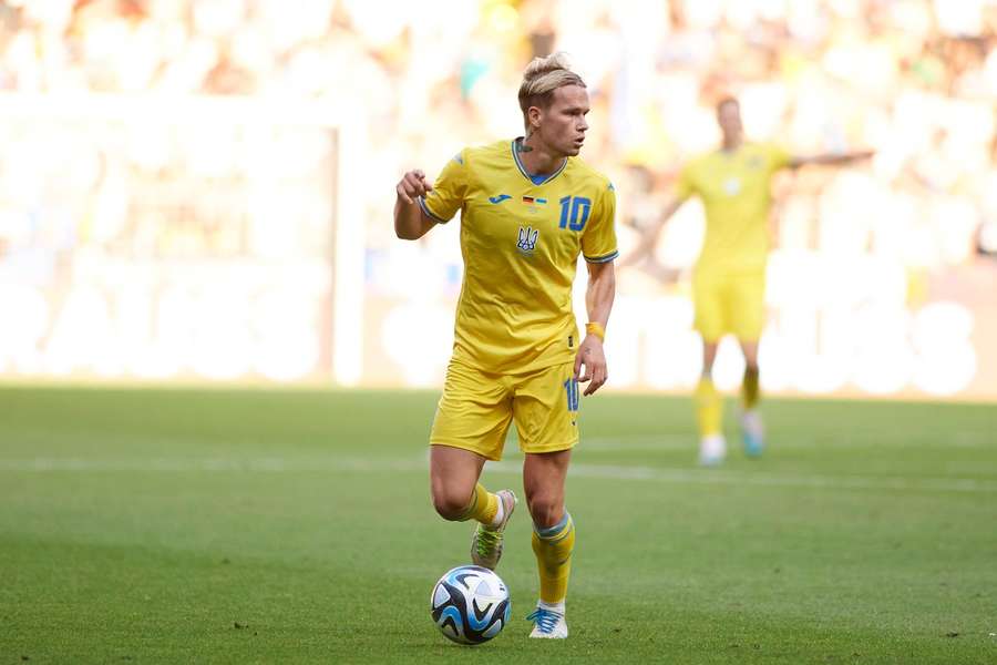 Mykhailo Mudryk (22 ani), titular pentru Ucraina în amicalul cu Germania disputat luni