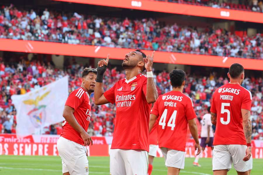 Quatro jogos, cinco golos para Pavlidis, o primeiro no Estádio da Luz