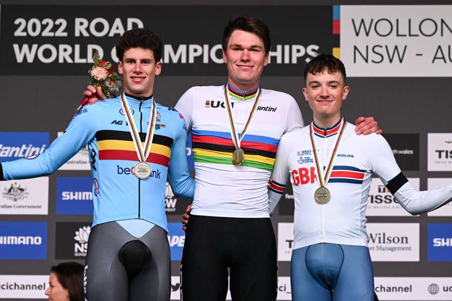 Norway's Waerenskjold wins men's U23 world time-trial title; Britain's Leo Hayter third