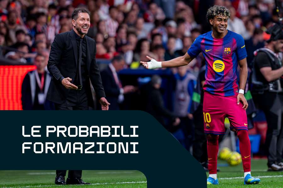 Lamine Yamal e Diego Simeone Lamine Yamal e Diego Simeone