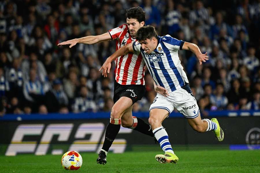 Pablo Marín, en carrera ante Dani Vivian