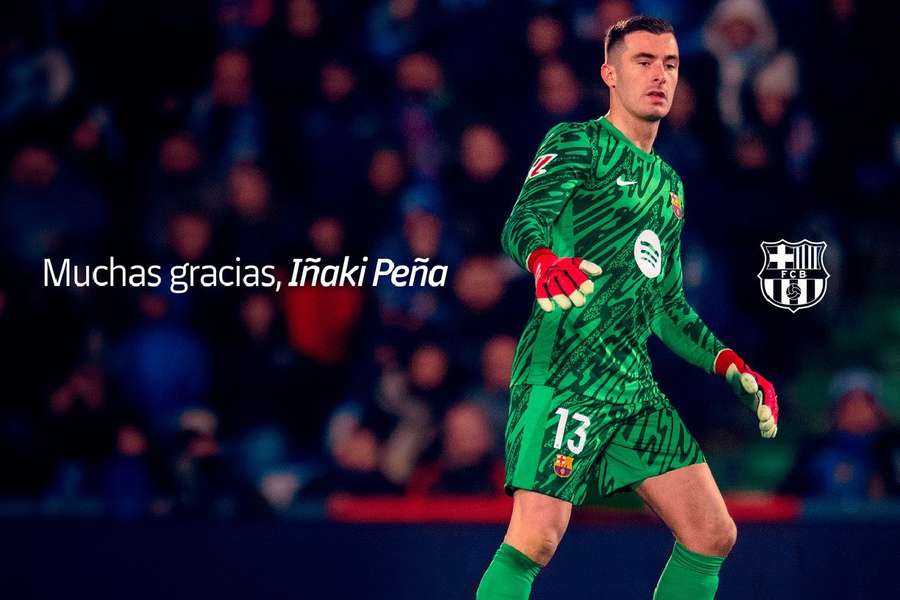 Iñaki Peña deja el Barça, traspasado al Panathinaikos