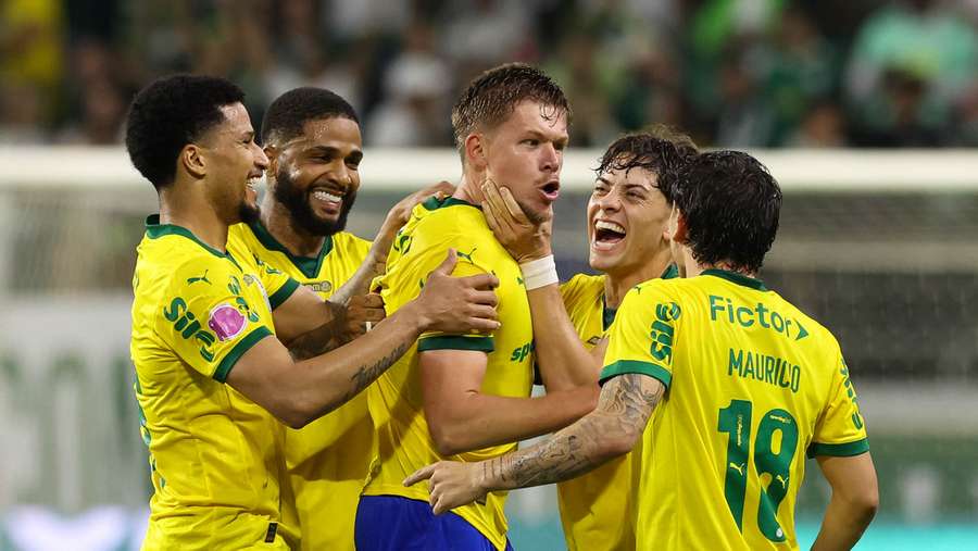 Bruno Fuchs marcou o gol de empate do Palmeiras Bruno Fuchs marcou o gol de empate do Palmeiras