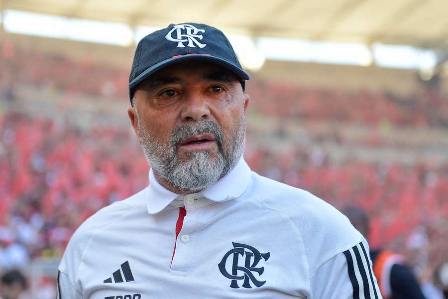 Jorge Sampaoli en septembre 2023 avec Flamengo.