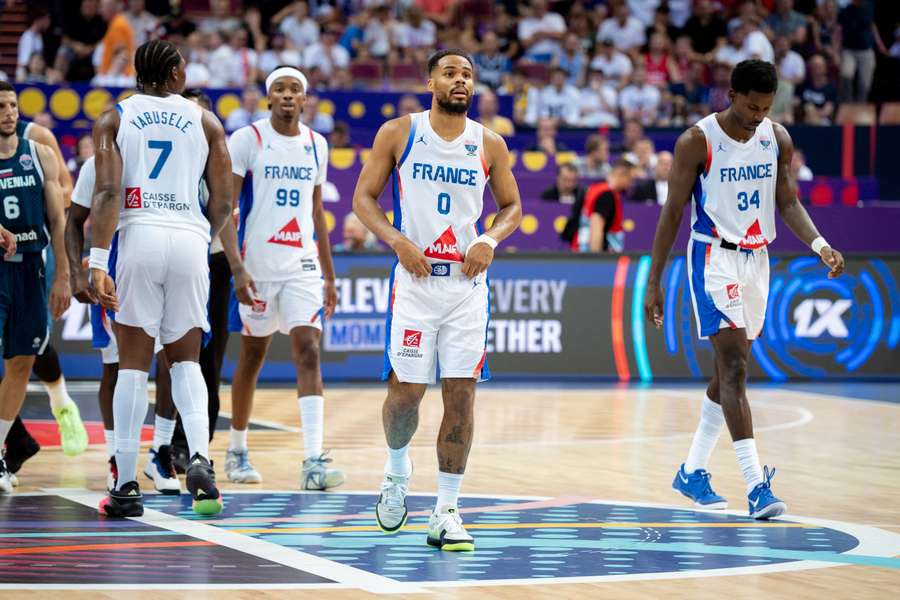 Les Bleus face à la Slovénie.