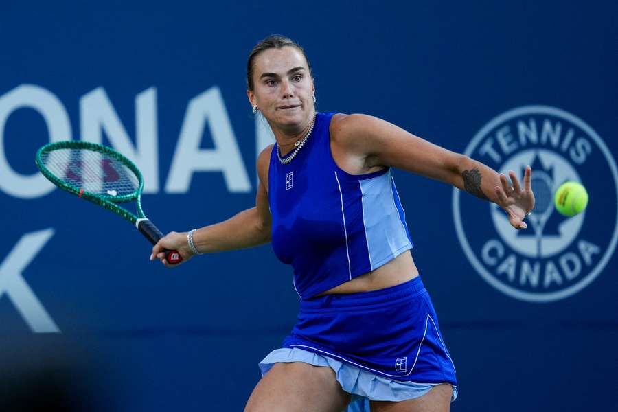 Aryna Sabalenka is through in Toronto.