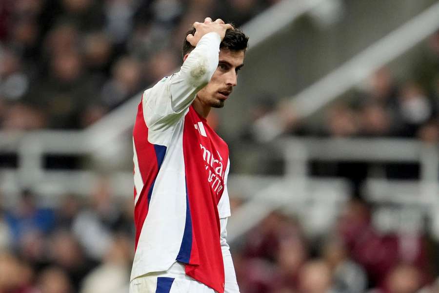 Havertz sofreu uma lesão na coxa ao serviço do Arsenal