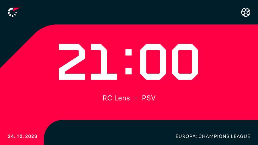 Lens - PSV is dinsdag om 20.45 uur