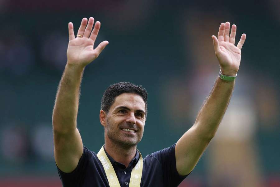 Arteta admits he sees "fire" and "desire" in his Arsenal side ahead of title defence