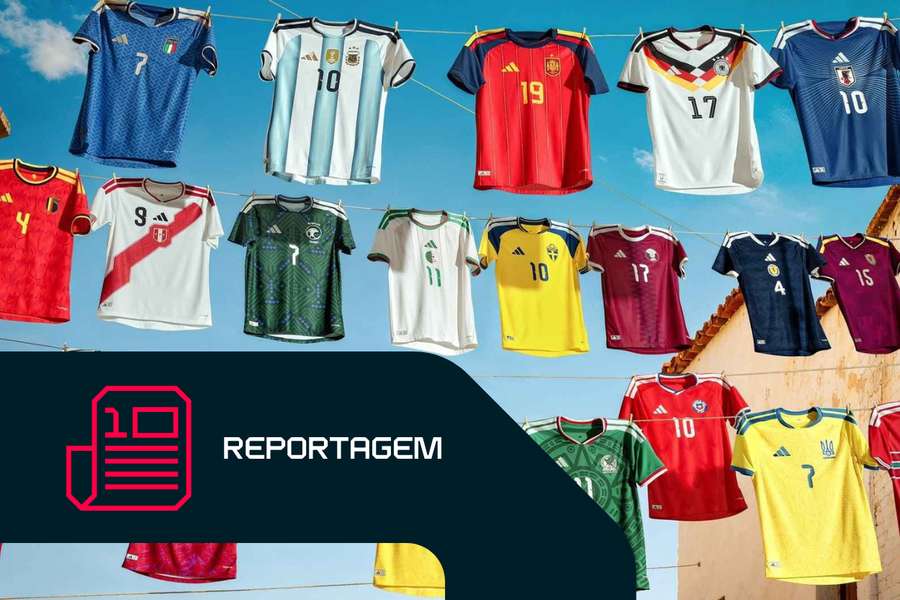 Camisolas das seleções que vão vestir Adidas no Mundial-2026