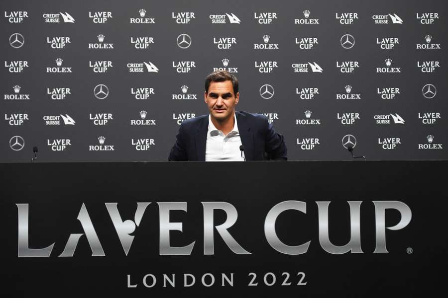 Roger Federer na tlačovej konferencii 