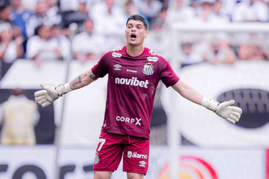 Gabriel Brazão, goleiro do Santos