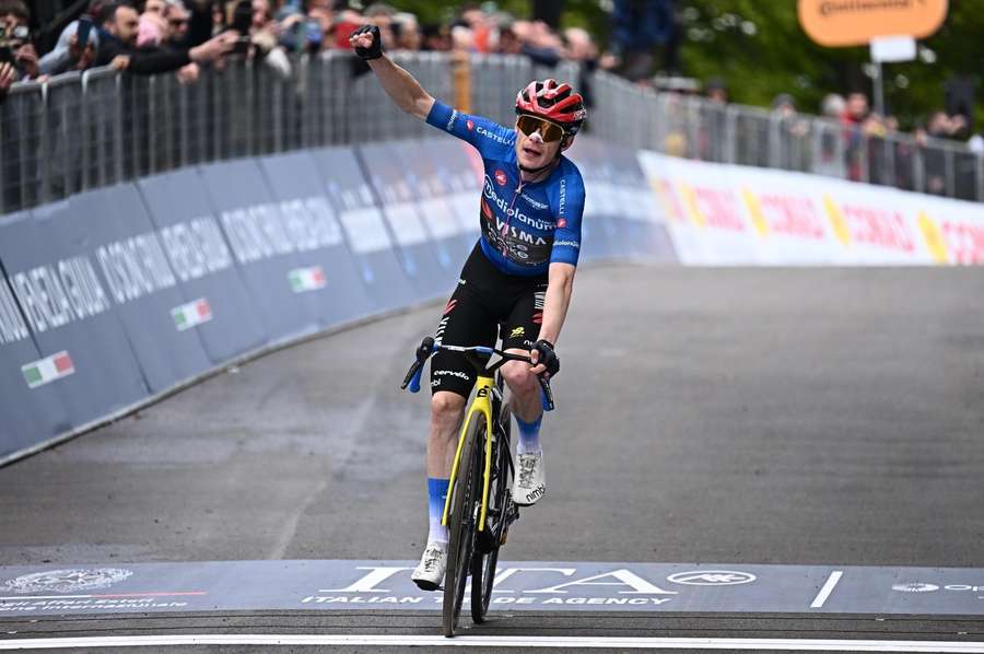 Topfavorit Vingegaard hat auch die zweite Bergankunft des 109. Giro d'Italia gewonnen Topfavorit Vingegaard hat auch die zweite Bergankunft des 109. Giro d'Italia gewonnen