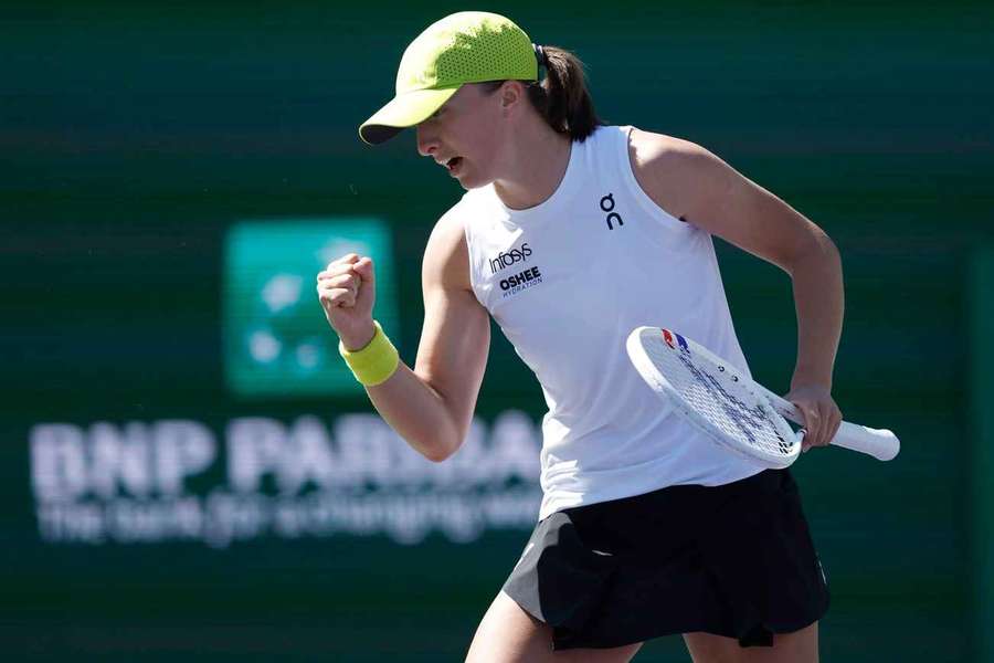 Iga Swiatek steht im Achtelfinale von Indian Wells.