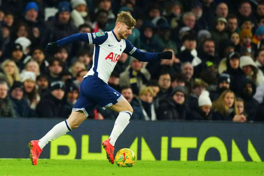 Timo Werner im Trikot der Tottenham Hotspurs