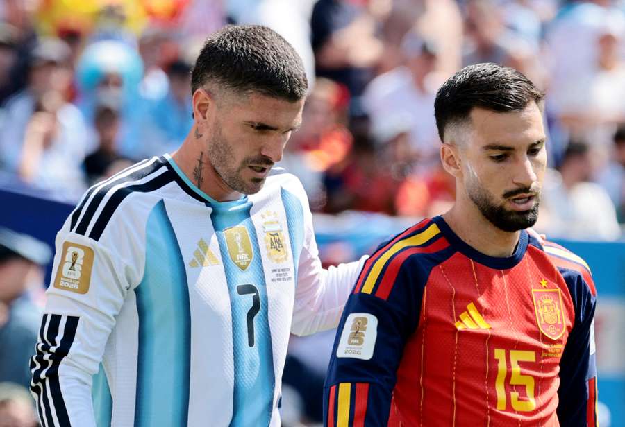 Rodrigo de Paul, left, of Argentina Rodrigo de Paul, left, of Argentina