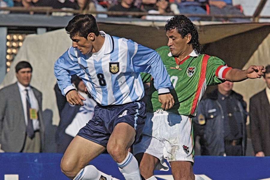 Marco Etcheverry contro Javier Zanetti