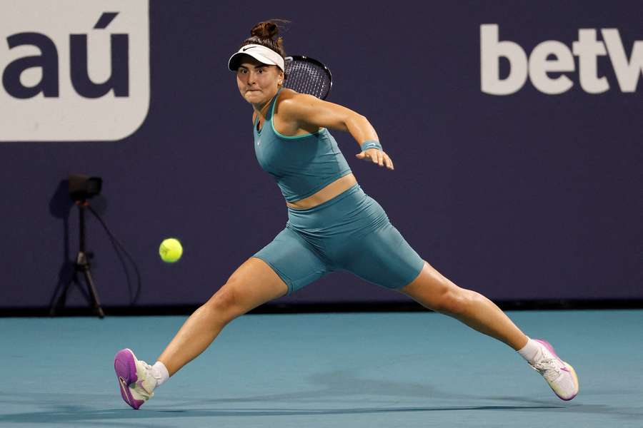 Andreescu was forced to retire against Alexandrova