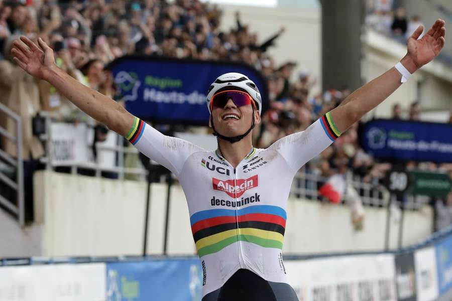 Mathieu van der Poel na Parijs-Roubaix