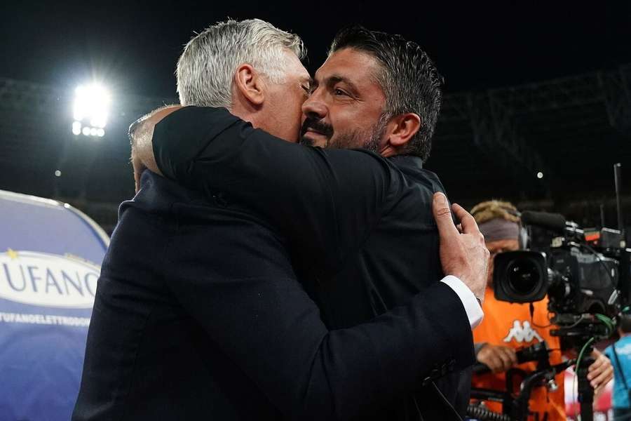 Ancelotti reencontra Gattuso na Supertaça espanhola: "Tivemos problemas pessoais"
