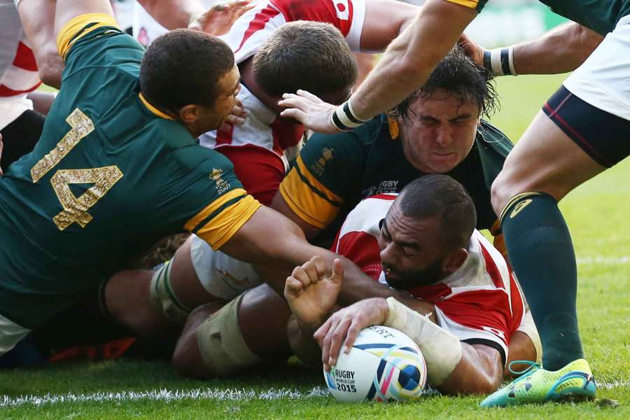 Japan captain Michael Leitch was key in their victory in Brighton