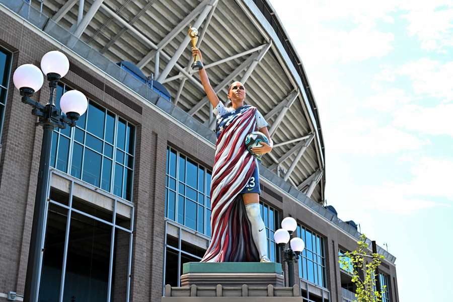 Estatua de Alex Morgan.